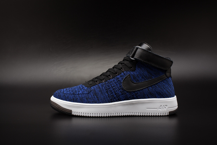 air force 1 flyknit bleu