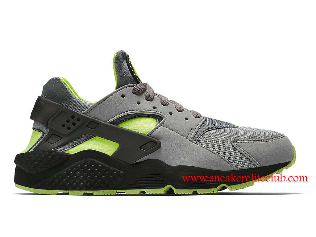 chaussure verte et grise