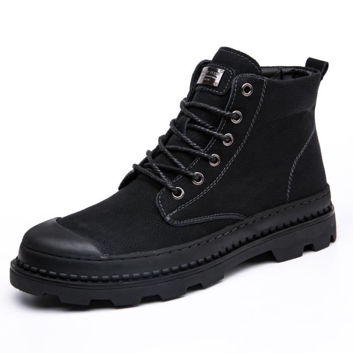 bottes cuir homme pas cher