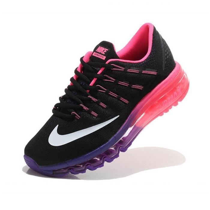 basket femme nike noir et rose