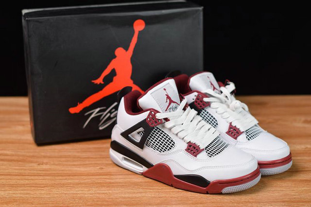 air jordan 4 blanc et rouge