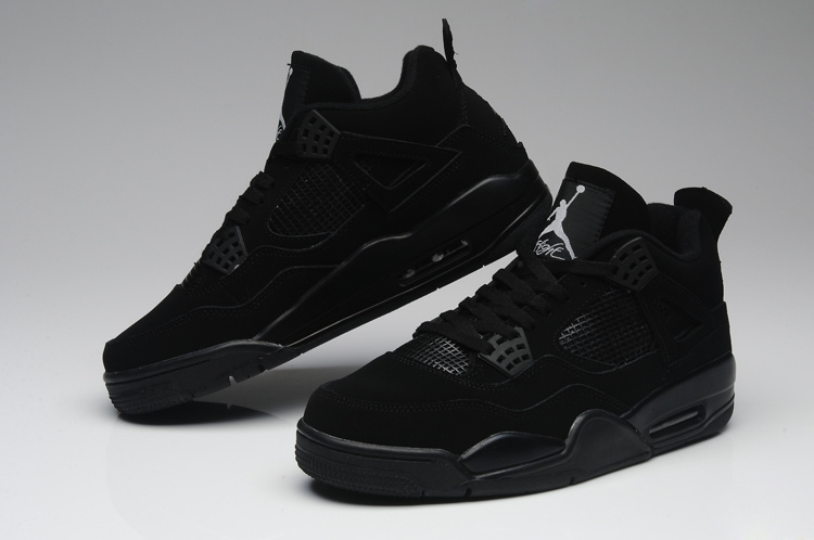 nike air jordan 4 retro all black